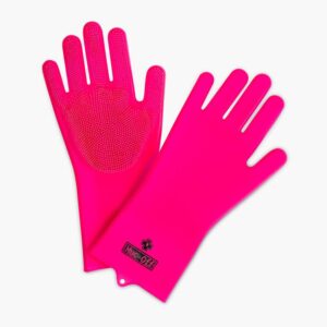 Muc-off schrobhandschoen pink l