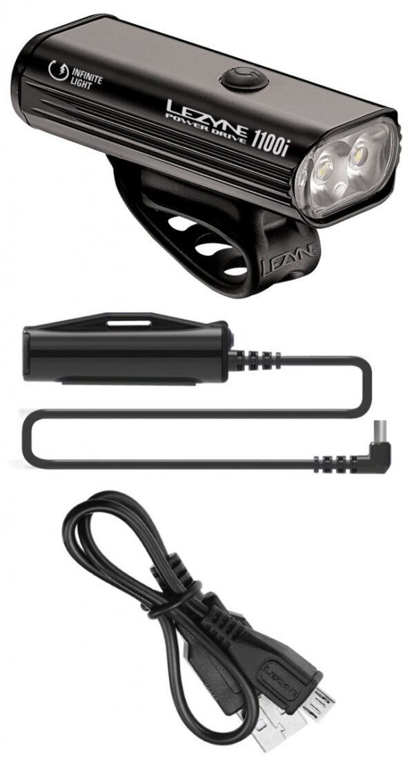 LEZYNE POWER DRIVE 1100I LOADED BLACK/HI GLOSS
