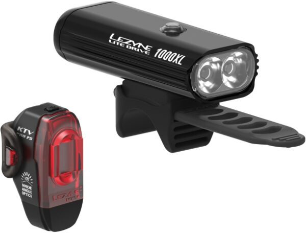 LEZYNE LITE DRIVE 1000XL / KTV PRO PAIR BLACK