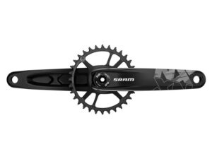 SRAM crankstel NX Eagle 1-speed, zonder bracketset, 11-/12-speed compatibel, zwart