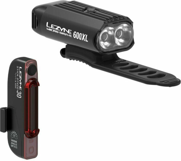 LEZYNE MICRO DRIVE 600XL/STICK PAIR 600/30LM BLACK
