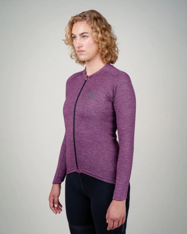 Women Merino Gen2 Long Sleeve Jersey Purple L