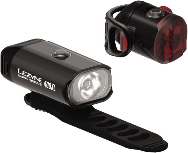 LEZYNE MINI DRIVE 400XL / FEMTO USB PAIR BLACK
