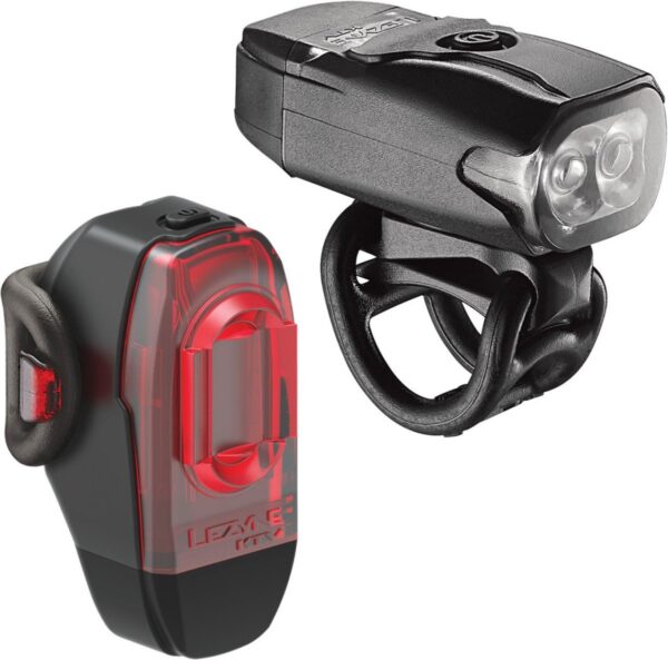 LEZYNE KTV DRIVE PAIR 220F/10R LUMEN BLACK