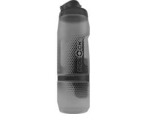NEW singel bottle 800 with FL logo incl. Bottle connector Transparant Black