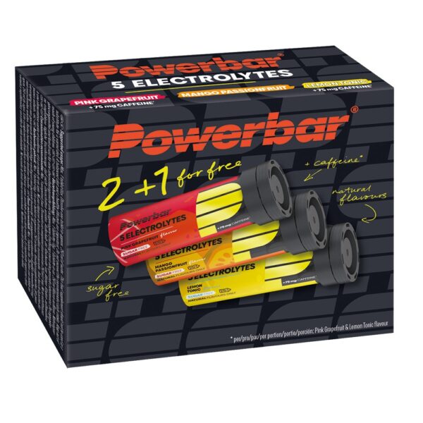 PowerBar 5 Electrolytes MultiPack 2+1 Gratis Mango + Grapefruit + Lemon - Afbeelding 2