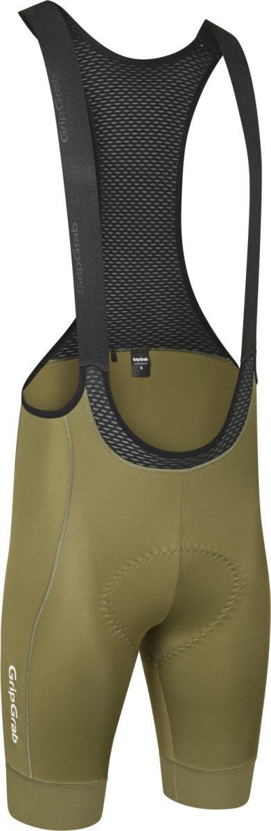 Endurance korte fietsbroek met bretels - Olive Green - L