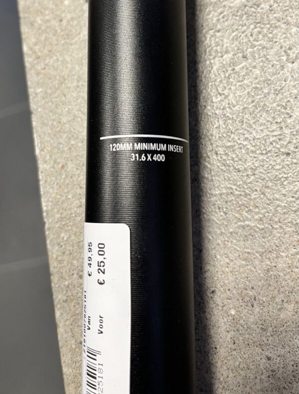 Zadelpen Alloy 31,6x400mm 20mm offset - Afbeelding 2