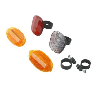 Reflectorset Voor + Achter + spaakreflector