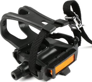 Toeclip pedaal Kunstof zwart (zonder riempjes)