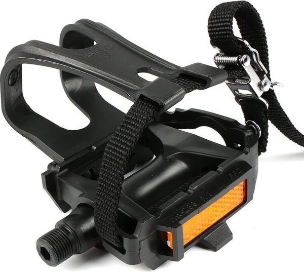 Toeclip pedaal Kunstof zwart (zonder riempjes)