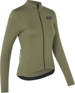 Women's Gravelin Merinotech Thermal LS Olive Green M