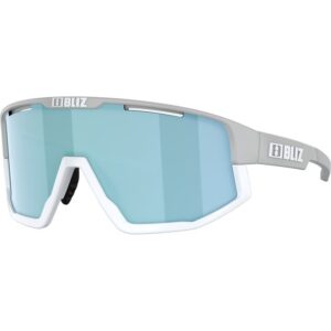 Bliz Fusion Matt Light Grey Frame - Blue Mirror Lens