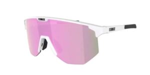 Bliz Hero Matt White Frame - Pink Mirror Lens