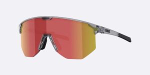 Bliz Hero Transparent Dark Grey Frame - Red Mirror Lens