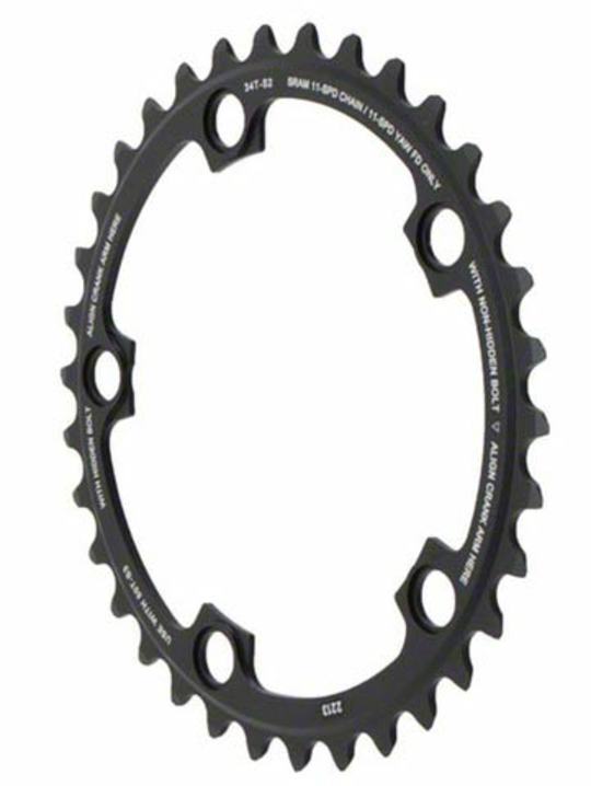 Sram Kettingblad Red/Force22/Rival22 Compact 11sp 110steek Black 34t - Afbeelding 2