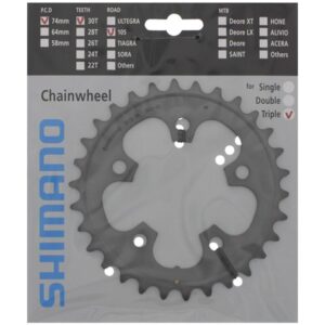 Shimano Kettingblad 30T 74mm 3x10sp 5-gaats