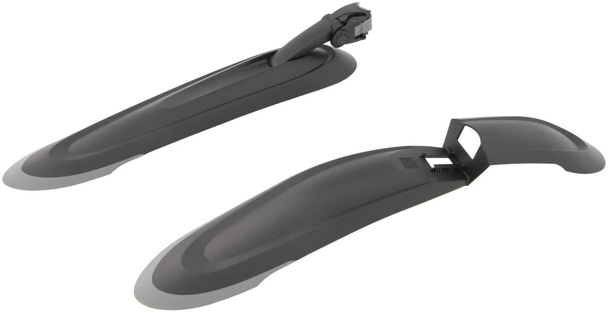 Spatbordset D-Fender 26"-29" Zwart