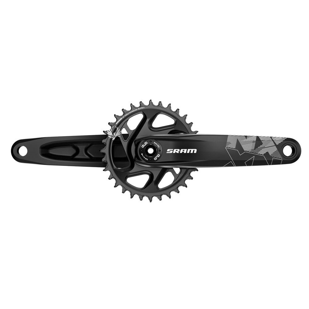 SRAM crankstel NX Eagle 1-speed, zonder bracketset, 11-/12-speed compatibel, zwart
