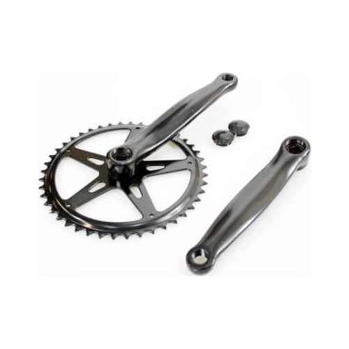 Lasco crankset spieloos 42t staal 1/8 zwart 170mm - Afbeelding 2